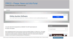 Desktop Screenshot of pirco.de